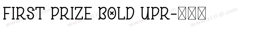First Prize Bold Upr字体转换
